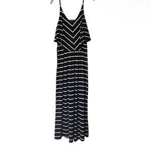 R2D Striped Maxi Dress